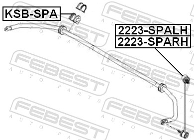 Stabiliser Mounting - KSB-SPA FEBEST