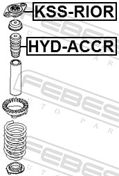 Top Strut Mounting - KSS-RIOR FEBEST