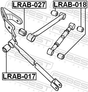 Supporto, Braccio oscillante - LRAB-018 FEBEST