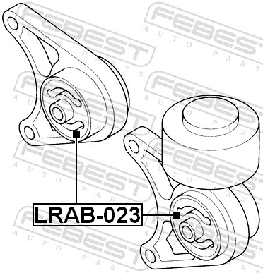 Mounting, differential - LRAB-023 FEBEST