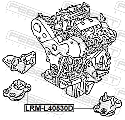 Engine Mounting - LRM-L40530D FEBEST