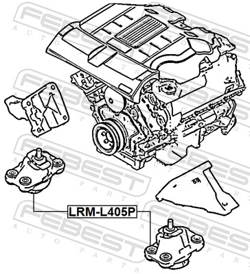 Engine Mounting - LRM-L405P FEBEST