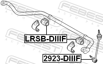 Stabiliser Mounting - LRSB-DIIIF FEBEST