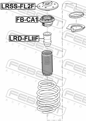 Опора стойки амортизатора - LRSS-FL2F FEBEST