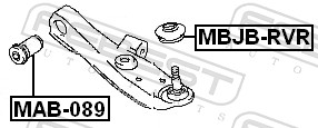 Control Arm-/Trailing Arm Bush - MAB-089 FEBEST