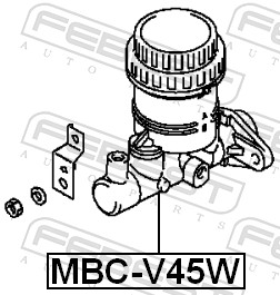 Brake Master Cylinder - MBC-V45W FEBEST