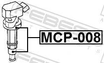 Plug, coil - MCP-008 FEBEST