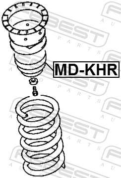 Rubber Buffer, suspension - MD-KHR FEBEST