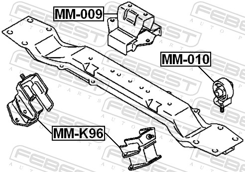 Engine Mounting - MM-009 FEBEST