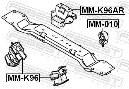 Engine Mounting - MM-010 FEBEST