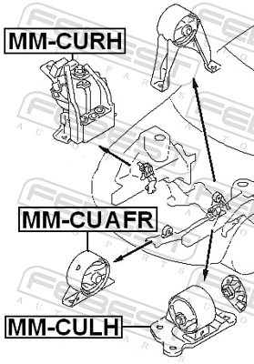 Engine Mounting - MM-CUAFR FEBEST