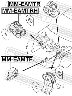 Engine Mounting - MM-EAMTF FEBEST