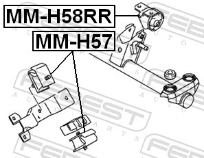 Engine Mounting - MM-H57 FEBEST
