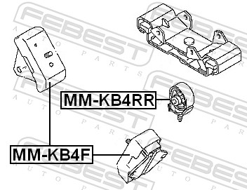 Lagerung, Motor - MM-KB4RR FEBEST