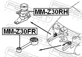 Engine Mounting - MM-Z30FR FEBEST