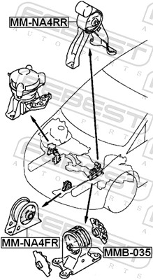 Engine Mounting - MMB-035 FEBEST