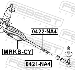 Bellow, steering - MRKB-CY FEBEST
