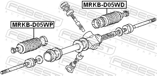 Bellow, steering - MRKB-D05WP FEBEST