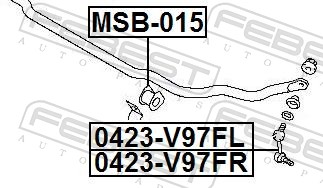 Stabiliser Mounting - MSB-015 FEBEST