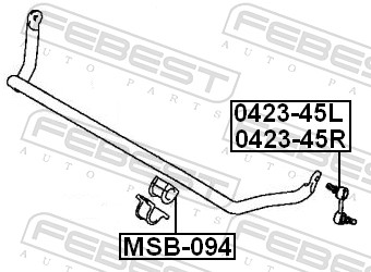 Stabiliser Mounting - MSB-094 FEBEST