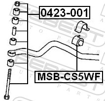 Stabiliser Mounting - MSB-CS5WF FEBEST