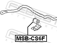 Опора, стабилизатор - MSB-CS6F FEBEST