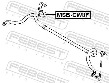Опора, стабилизатор - MSB-CW8F FEBEST