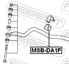 Опора, стабилизатор - MSB-DA1F FEBEST