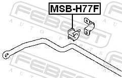 Опора, стабилизатор - MSB-H77F FEBEST