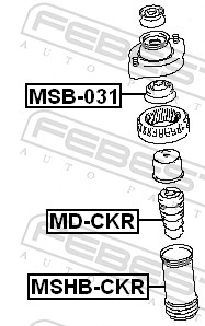 Protective Cap/Bellow, shock absorber - MSHB-CKR FEBEST
