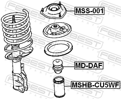 Top Strut Mounting - MSS-001 FEBEST