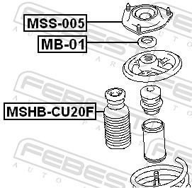 Top Strut Mounting - MSS-005 FEBEST