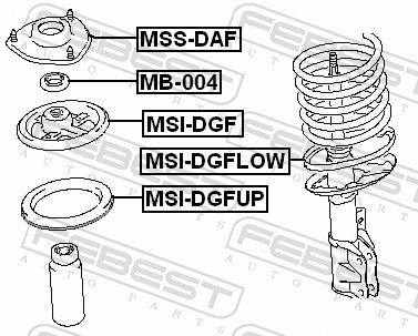 Top Strut Mounting - MSS-DAF FEBEST