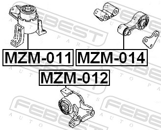 Engine Mounting - MZM-011 FEBEST