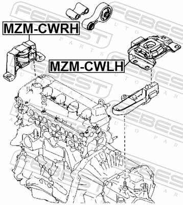 Sospensione, Motore - MZM-CWRH FEBEST