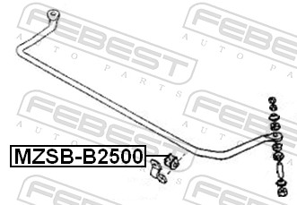 Stabiliser Mounting - MZSB-B2500 FEBEST