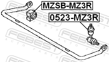 Supporto, Stabilizzatore - MZSB-MZ3R FEBEST