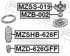 Top Strut Mounting - MZSS-019 FEBEST