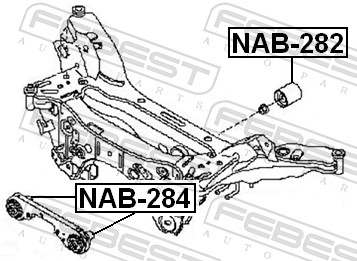 Supporto, Differenziale - NAB-282 FEBEST