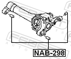 Supporto, Differenziale - NAB-298 FEBEST