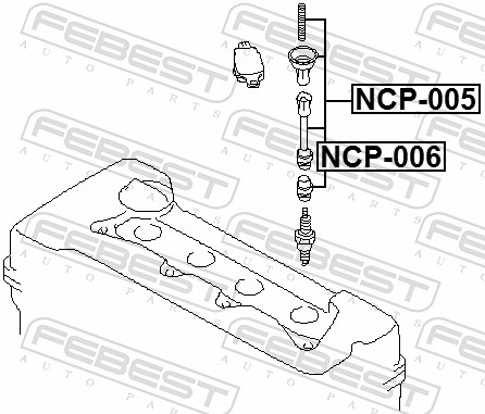 Plug, coil - NCP-006 FEBEST