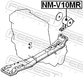 Подвеска, двигатель - NM-V10MR FEBEST