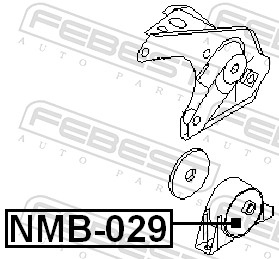 Engine Mounting - NMB-029 FEBEST
