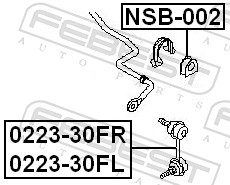 Stabiliser Mounting - NSB-002 FEBEST