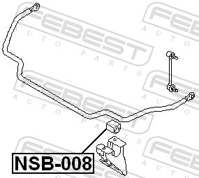 Supporto, Stabilizzatore - NSB-008 FEBEST