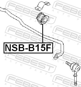 Stabiliser Mounting - NSB-B15F FEBEST