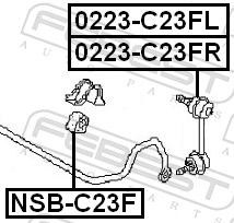 Stabiliser Mounting - NSB-C23F FEBEST