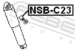Spacer Bush, shock absorber - NSB-C23 FEBEST