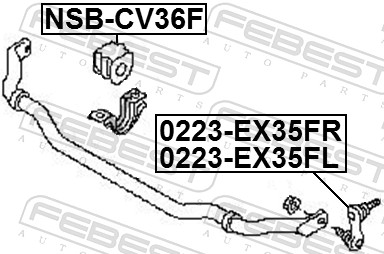 Stabiliser Mounting - NSB-CV36F FEBEST