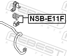 Stabiliser Mounting - NSB-E11F FEBEST
